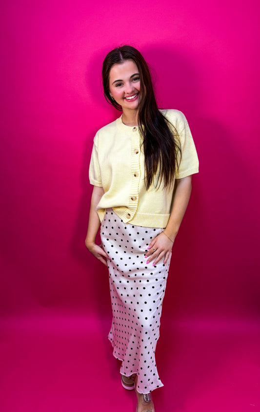 Polka Dot Maxi Skirt